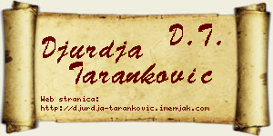 Đurđa Taranković vizit kartica